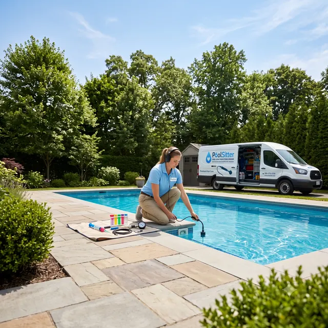 Dye testing, pressure testing and equipment pad inspection to locate pool leaks.